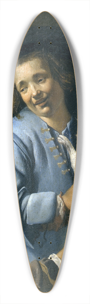 Abraham Bloemaert - Youths Playing With The Cat 39.3 inch art pintail longboard deck