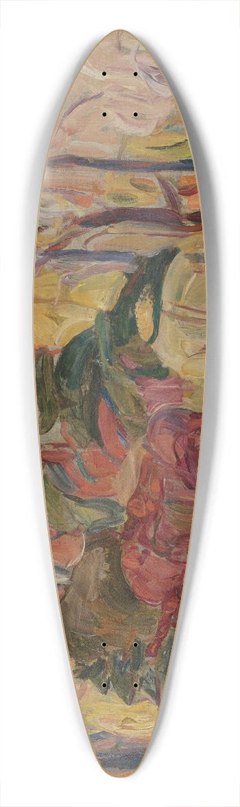 Abraham Manievich - Fall Scene 39.3 inch art pintail longboard deck