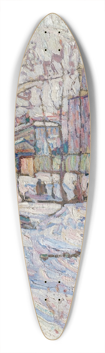 Abraham Manievich - Winter 39.3 inch art pintail longboard deck
