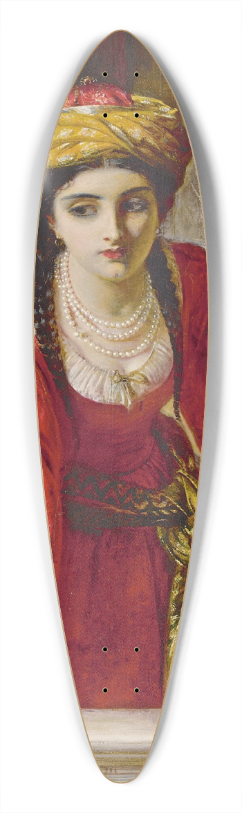 Abraham Solomon - Juliet at her Balcony 39.3 inch art pintail longboard deck
