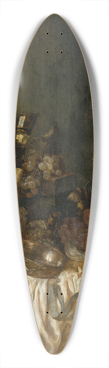 Abraham van Beyeren - Sumptuous Still Life 39.3 inch art pintail longboard deck