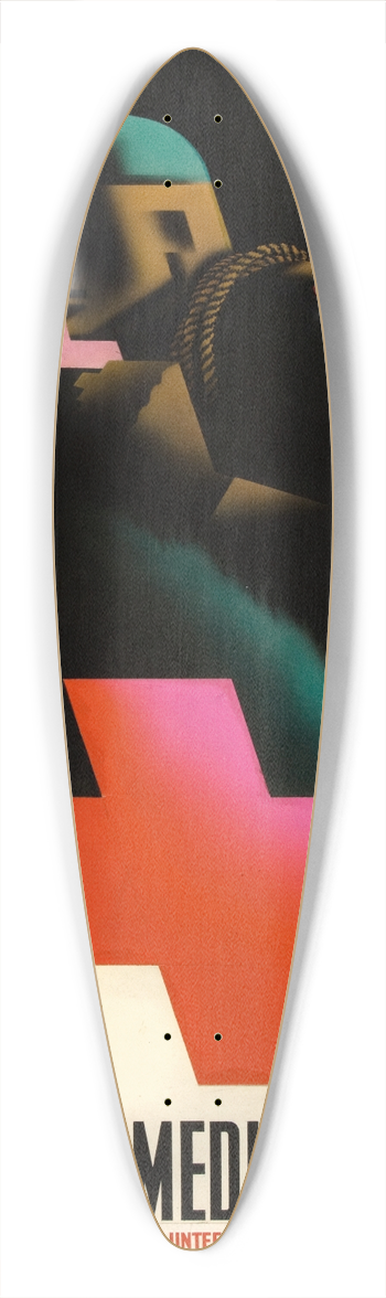 Abram Games - Commando Medical Service. Volunteer through your commanding officer 39.3 inch art pintail longboard deck