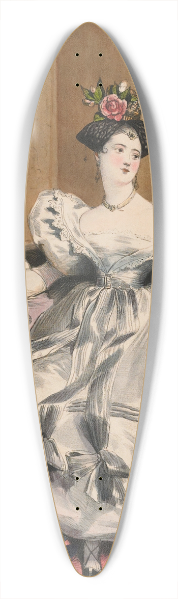 Achille Devria - 4 Heures Du Soir. Mlle. Laure Deveria, from Les Dix-huit Heures dune Parisienne 39.3 inch art pintail longboard deck