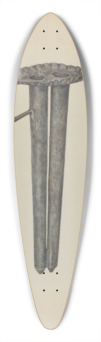 Ada Borre - Candle Mold 39.3 inch art pintail longboard deck