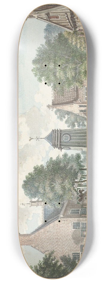 Jan de Beijer - Gezicht op het Klokhuis te Overveen, 8.25 inch art skate deck