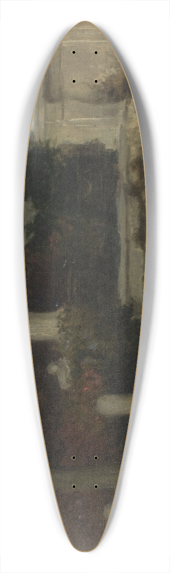 Adam Chmielowski - Gray Hour 39.3 inch art pintail longboard deck