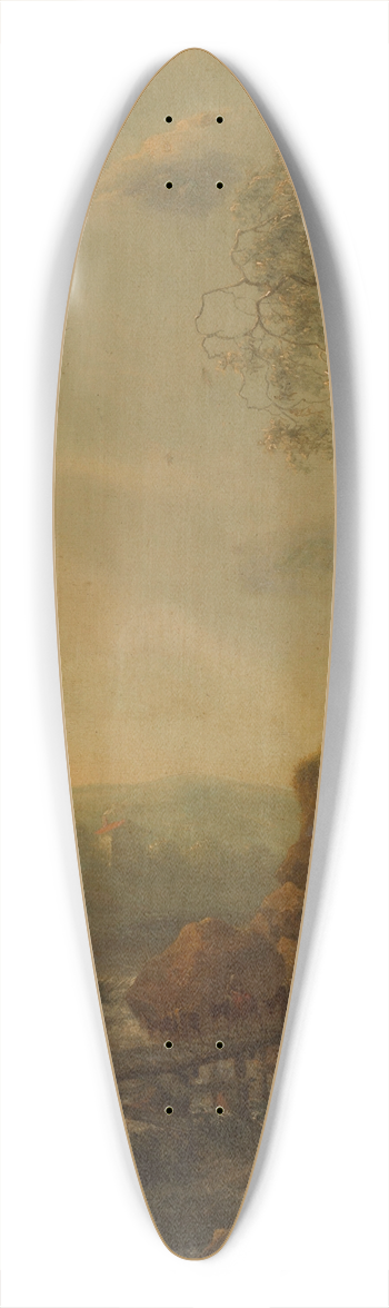 Adam Pynacker - Landscape 39.3 inch art pintail longboard deck