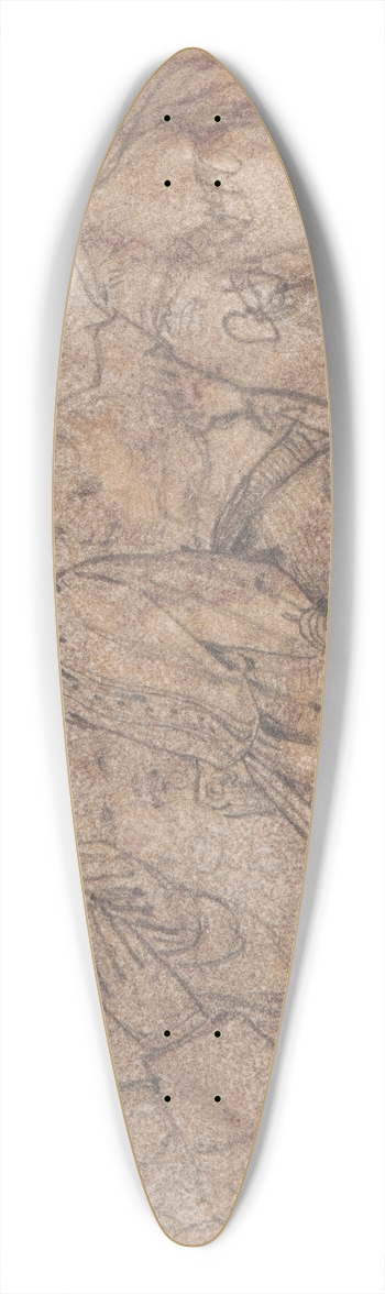 Adelaide Claxton - A Present 39.3 inch art pintail longboard deck