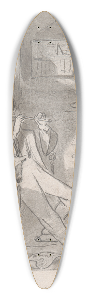 Adelaide Claxton - Sentiment 39.3 inch art pintail longboard deck
