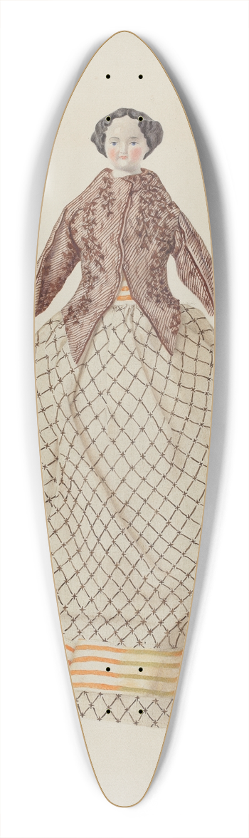 Adele Brooks - China Doll 39.3 inch art pintail longboard deck