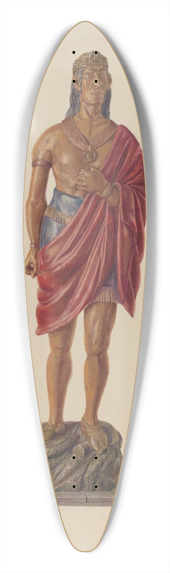 Adele Brooks - Cigar Store Indian 39.3 inch art pintail longboard deck