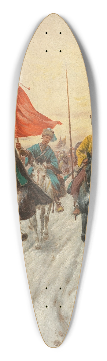 Adolf Baumgartner-Stoiloff - The Escort 39.3 inch art pintail longboard deck