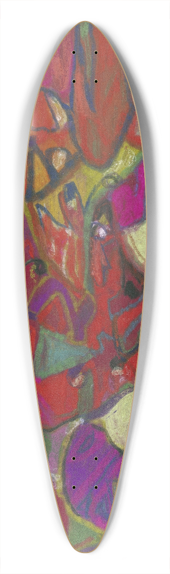 Adolf Hlzel - Abstrakte Komposition, Hochformat 39.3 inch art pintail longboard deck