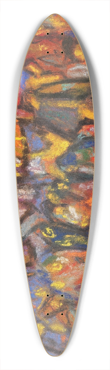 Adolf Hlzel - Komposition 39.3 inch art pintail longboard deck