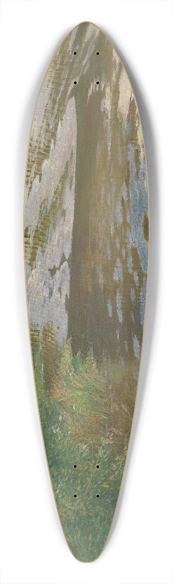 Adolf Kaufmann - Flusslandschaft 39.3 inch art pintail longboard deck