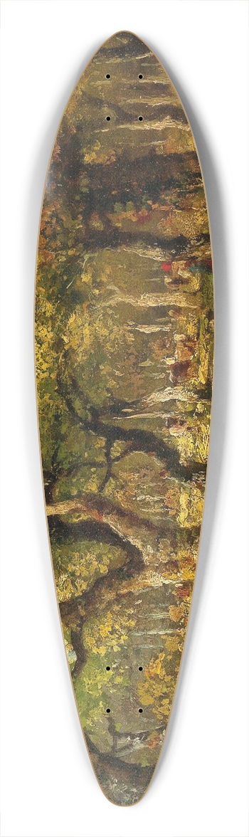 Adolf Kaufmann - In the Forest of Barbizon 39.3 inch art pintail longboard deck