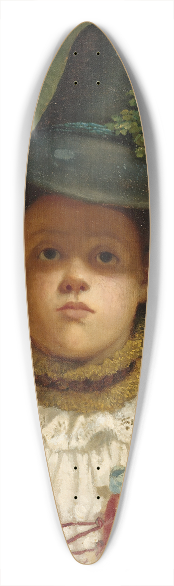 Adolf Lben - Return from Haymaking on the Alpine Pastures 39.3 inch art pintail longboard deck