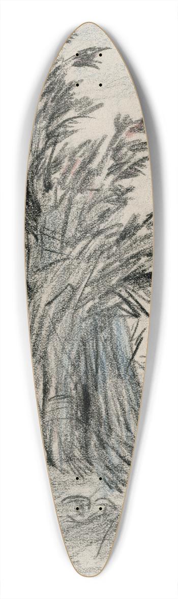 Adolf le Comte - Korenschoof op het veld 39.3 inch art pintail longboard deck