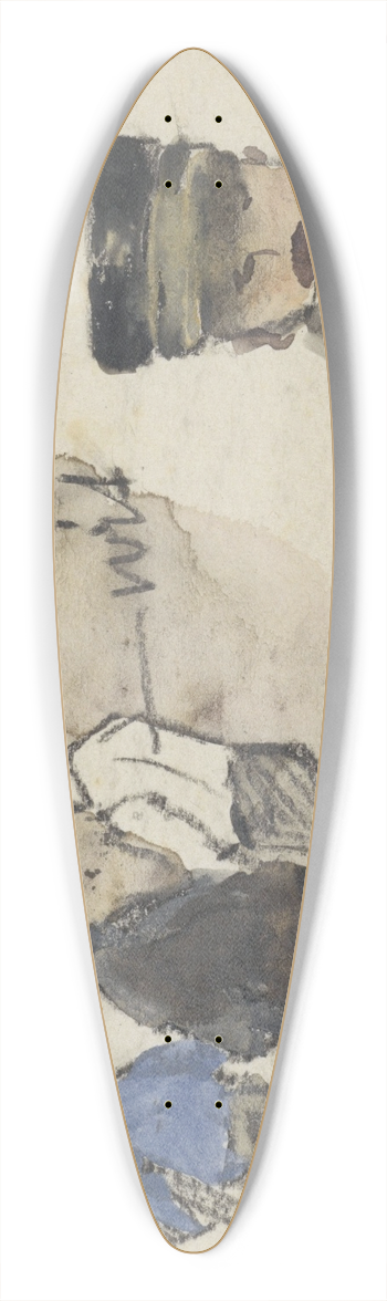 Adolf le Comte - Vier werklieden 39.3 inch art pintail longboard deck