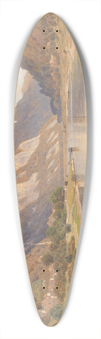 Adolf Noether - Stadt Wehlen an der Elbe, Schsische Schweiz 39.3 inch art pintail longboard deck