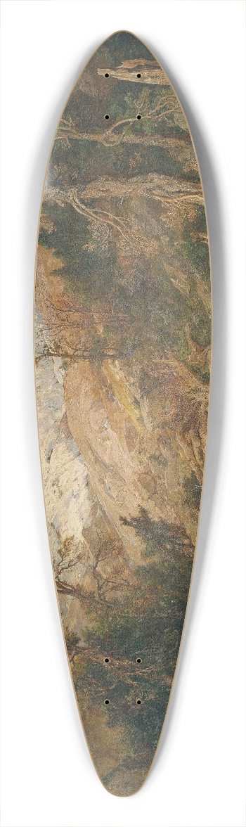 Adolf Obermllner - Rauriser Goldberggletscher 39.3 inch art pintail longboard deck