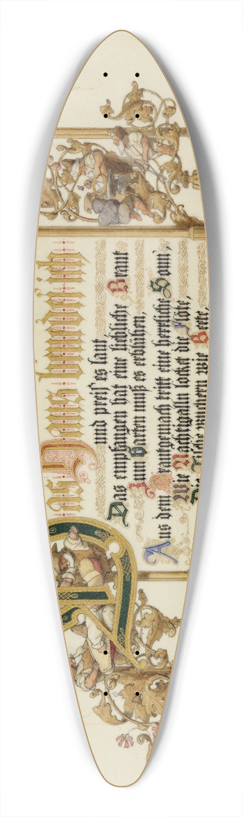 Adolf Schrdter  - Brautlied 39.3 inch art pintail longboard deck