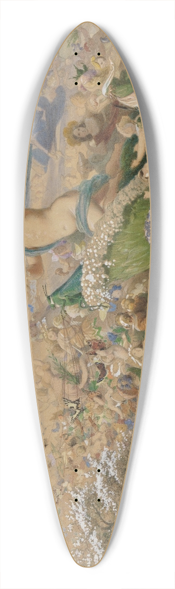Adolf Schrdter  - Jahreszeitenzyklus; Der Frhling 39.3 inch art pintail longboard deck