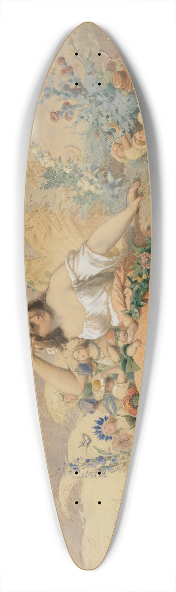 Adolf Schrdter  - Jahreszeitenzyklus; Der Sommer 39.3 inch art pintail longboard deck