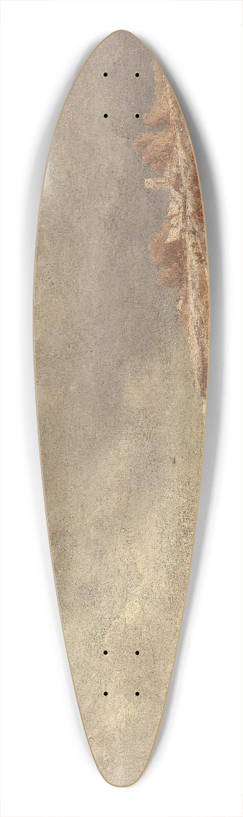 Adolf Stademann - Skating Pleasures at Dusk 39.3 inch art pintail longboard deck