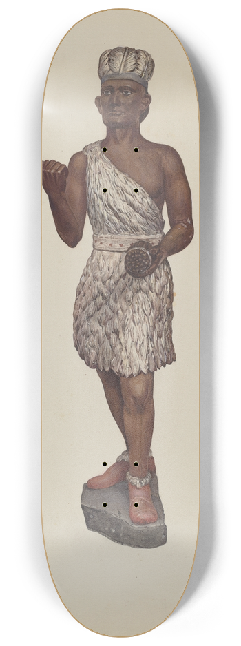 Jane Iverson - Cigar Store Indian 8.25 inch art skate deck