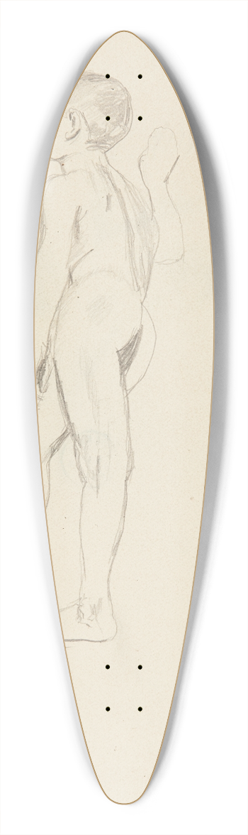 Adolf Sternschuss - akt stojcego chopca 39.3 inch art pintail longboard deck