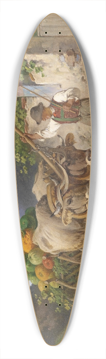 Adolf van der Venne - Reiche Ernte 39.3 inch art pintail longboard deck