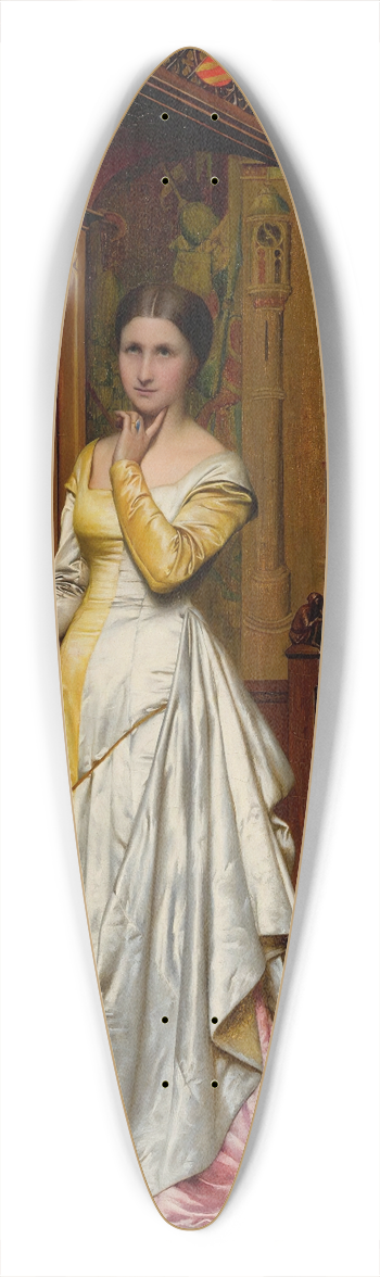 Adolphe-Alexandre Lesrel - Contemplation 39.3 inch art pintail longboard deck