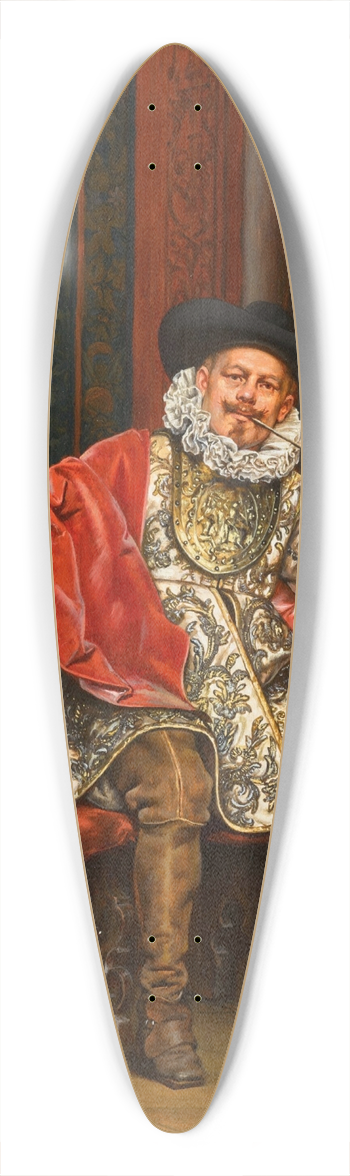 Adolphe-Alexandre Lesrel - Une bonne pipe 39.3 inch art pintail longboard deck