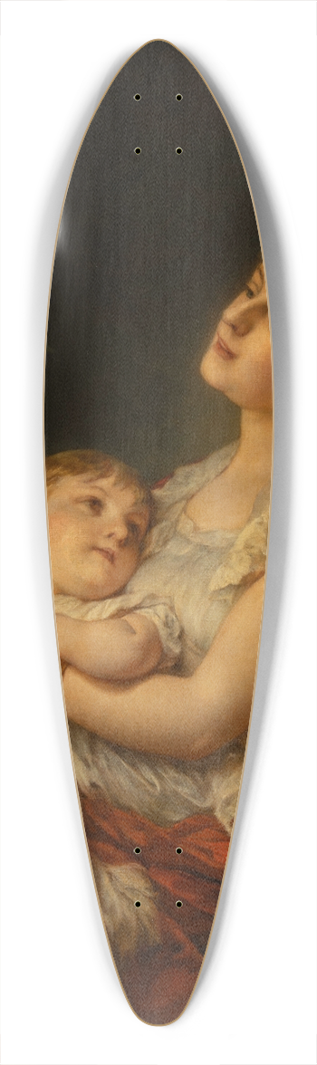 Adolphe Jourdan - A mothers love 39.3 inch art pintail longboard deck