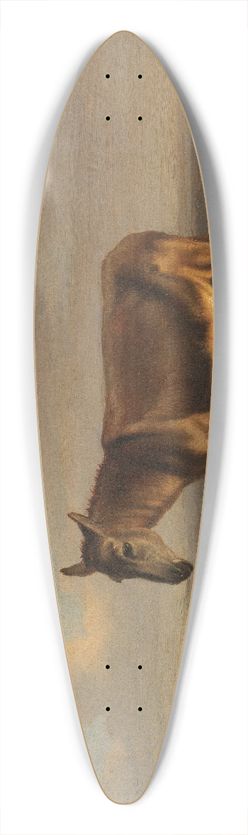 Adolphe Malherbe - Schaf und Esel vor weiter Landschaft 39.3 inch art pintail longboard deck