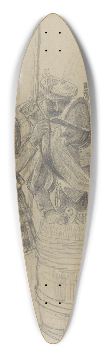Adolph Tidemand - Adolph Tidemand 39.3 inch art pintail longboard deck