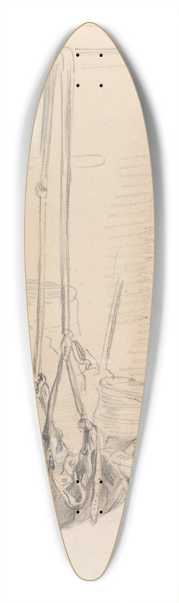 Adolph Tidemand - Barn i hengevugge, Rttvik 39.3 inch art pintail longboard deck