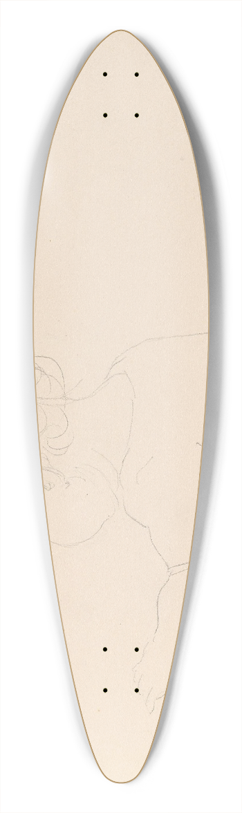 Adolph Tidemand - Barn sett bakfra 39.3 inch art pintail longboard deck