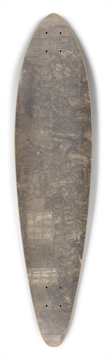 Adolph Tidemand - Bondebryllup i et interir 39.3 inch art pintail longboard deck