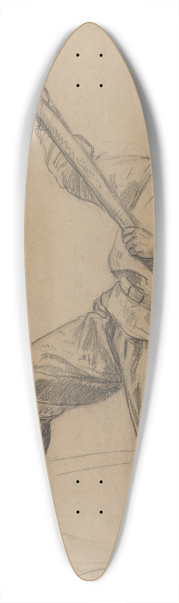Adolph Tidemand - Elvestaker 39.3 inch art pintail longboard deck