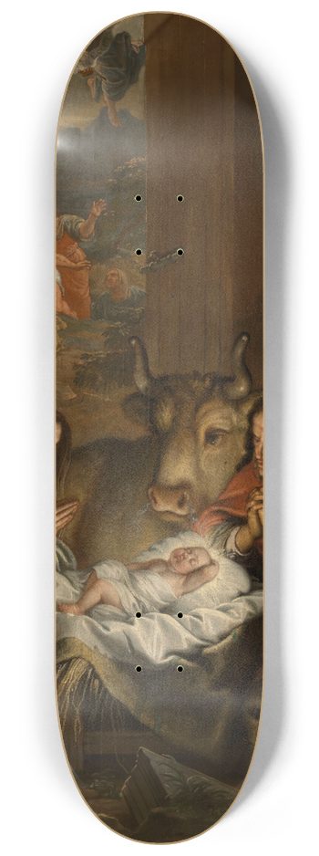 Jan Erasmus Quellinus - The Nativity 8.25 inch art skate deck