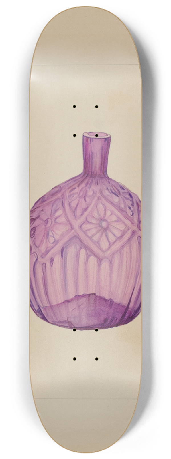 Janet Riza - Bottle 8.25 inch art skate deck