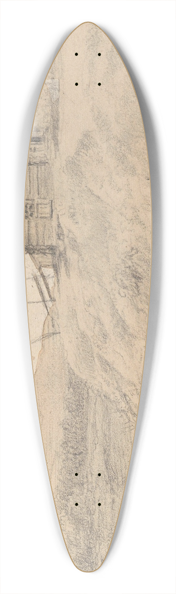 Adolph Tidemand - Fra Morkarlby 39.3 inch art pintail longboard deck