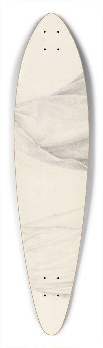 Adolph Tidemand - Gevantstudier 39.3 inch art pintail longboard deck