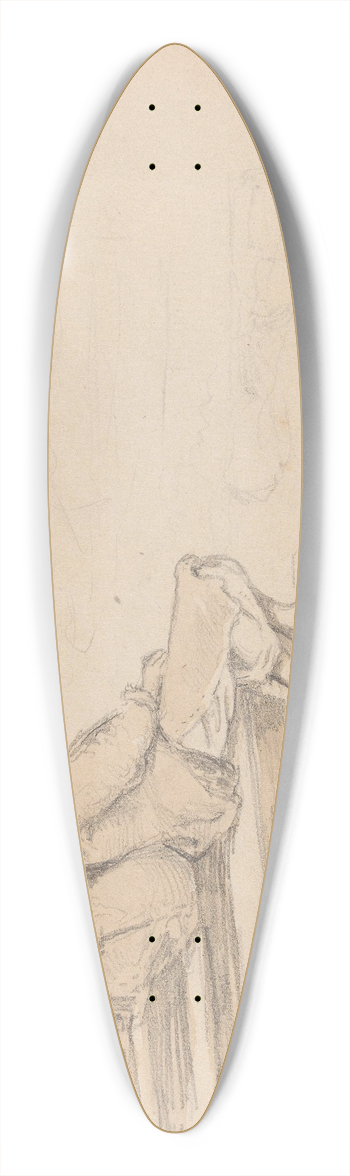 Adolph Tidemand - Gutter fra Mora, Leksand 39.3 inch art pintail longboard deck