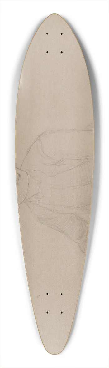 Adolph Tidemand - Gutt med sko i hendene 39.3 inch art pintail longboard deck