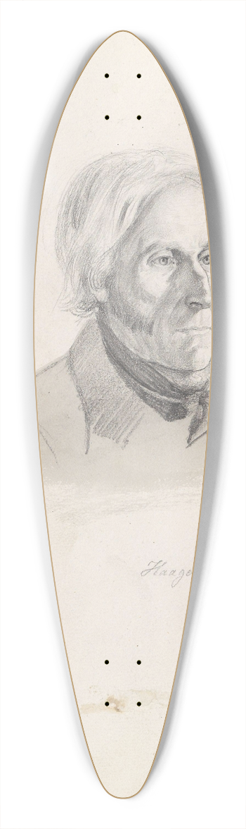 Adolph Tidemand - Haagen Koppang 39.3 inch art pintail longboard deck