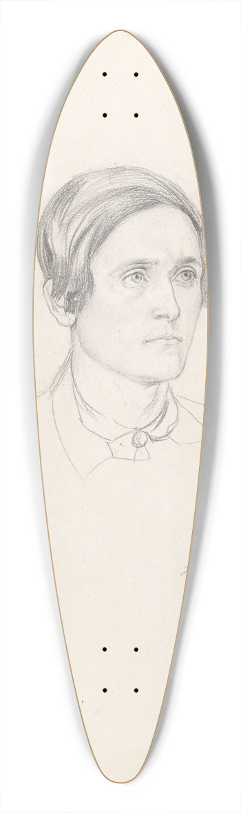 Adolph Tidemand - Hendrik Hansen Hundorp 39.3 inch art pintail longboard deck