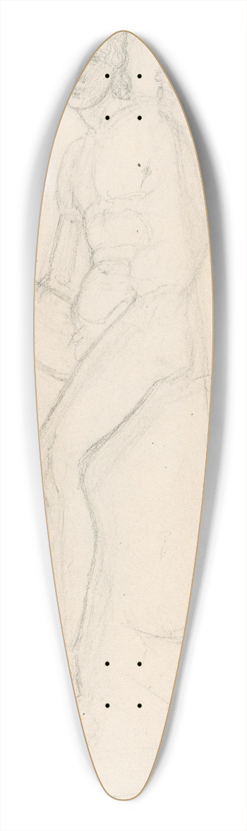 Adolph Tidemand - Hyrde, etter Bertel Thorvaldsen 39.3 inch art pintail longboard deck